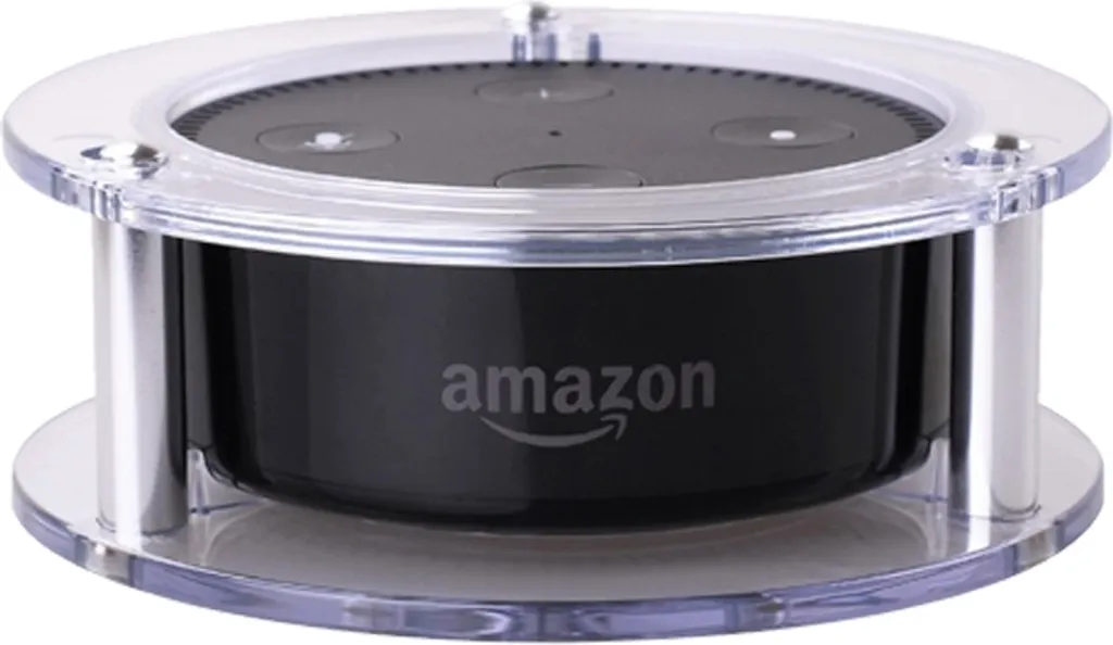 Supporto Echo 2 Parete - Docking Station Robusta Nero Trasparente