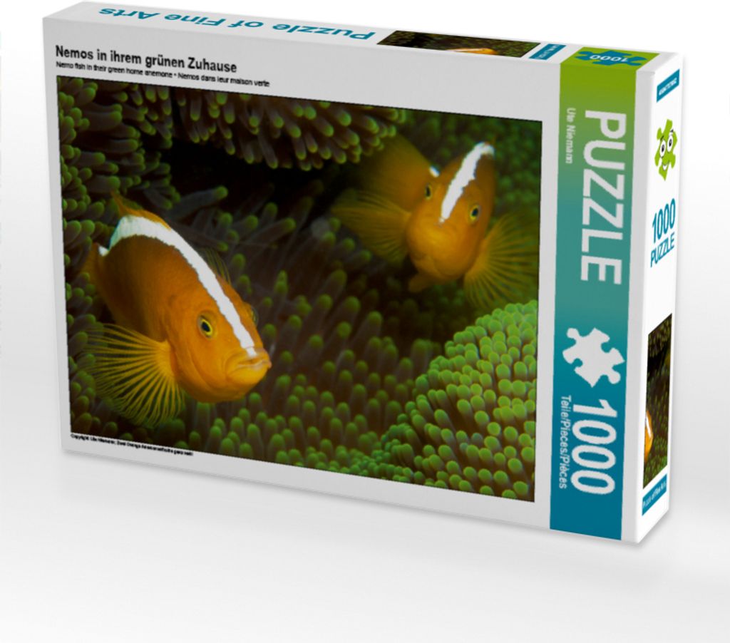 CALVENDO Puzzle Nemos in ihrem grünen Zuhause 1000 Teile Puzzle quer | 1000 Teile Lege-Größe 64x48cm Foto-Puzzle für glückliche Stunden