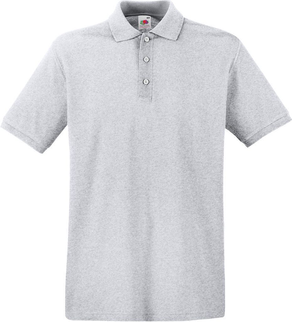 Fruit of the Loom 63-218-0 | Herren Premium Poloshirt - Farbe: Heather Grey - Größe: 3XL