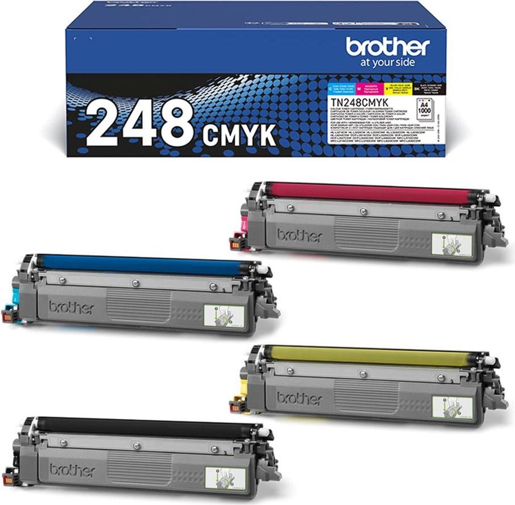 Brother TN248VAL Multipack - confezione da 4 pezzi - nero, Immagine del prodotto 