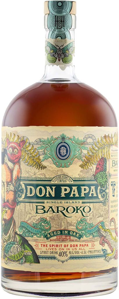 Don Papa 4,5 Liter Baroko - Aged in Oak Casks - Rum based Produktbild 