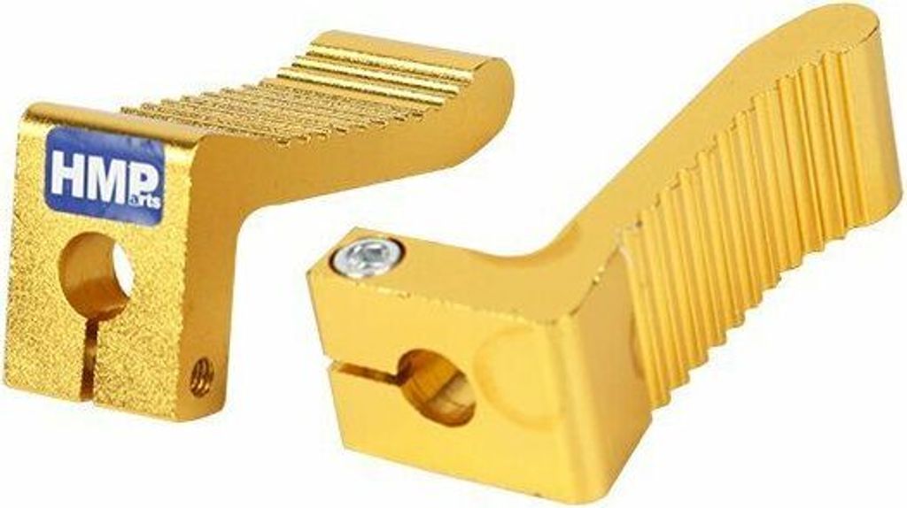Fußraster Fußrasten Alu Gold Typ6 Pocket Bike HMParts