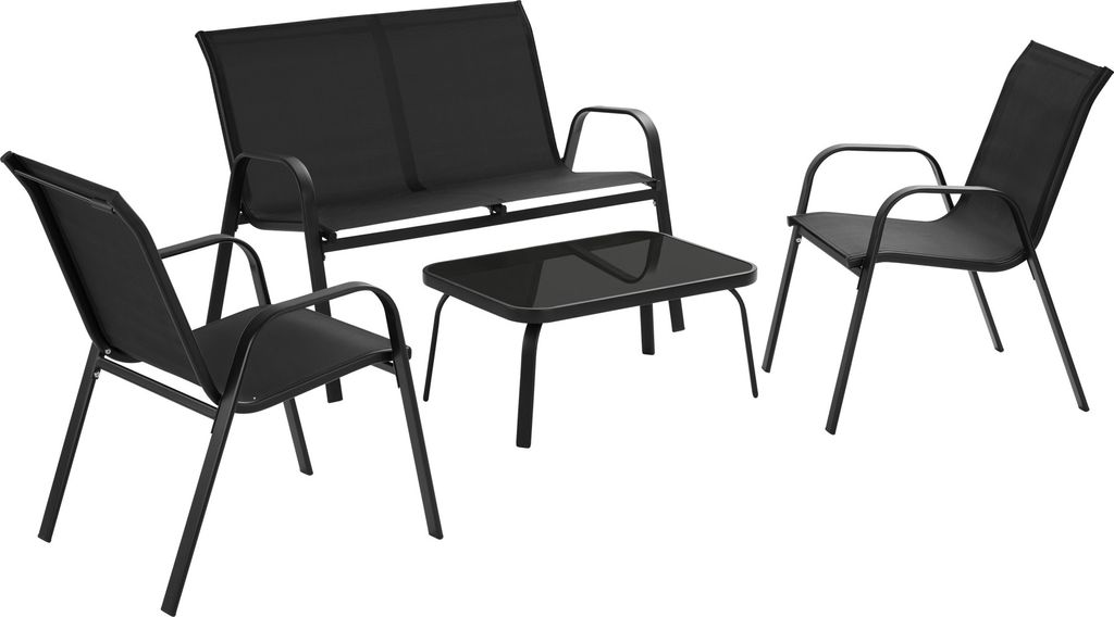 tectake Sitzgruppe Nora für 4 Personen