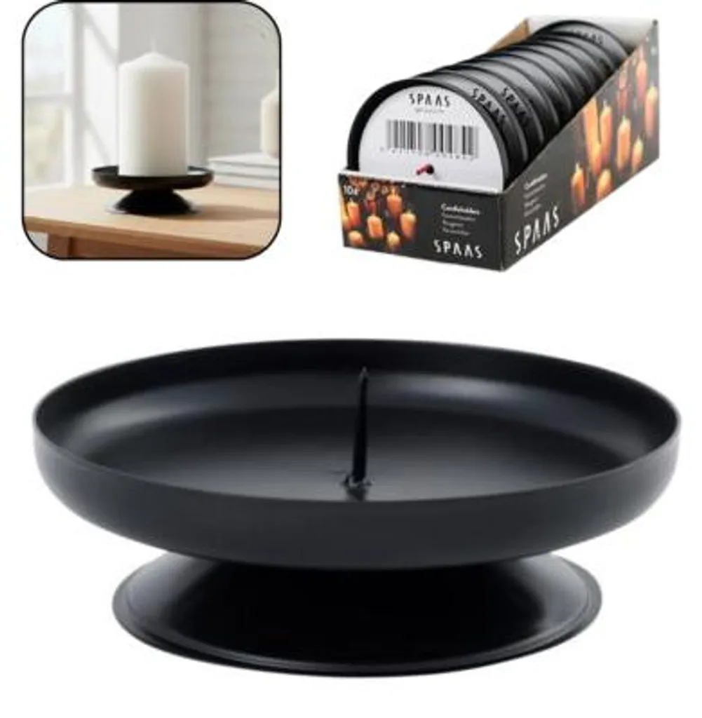 Protégez vos meubles avec le lot de 40 bougeoirs Spaas en métal noir 9 cm