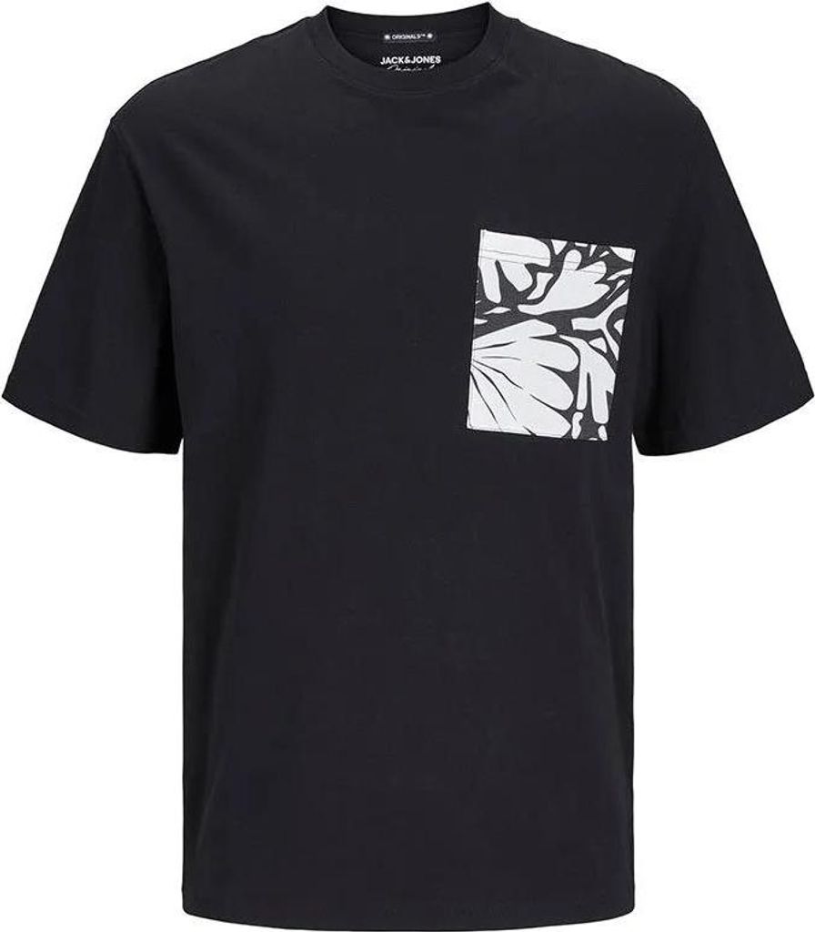 Jack & Jones Marbella Pocket Kurzarm-t-shirt Schwarz L Herren Schwarz L