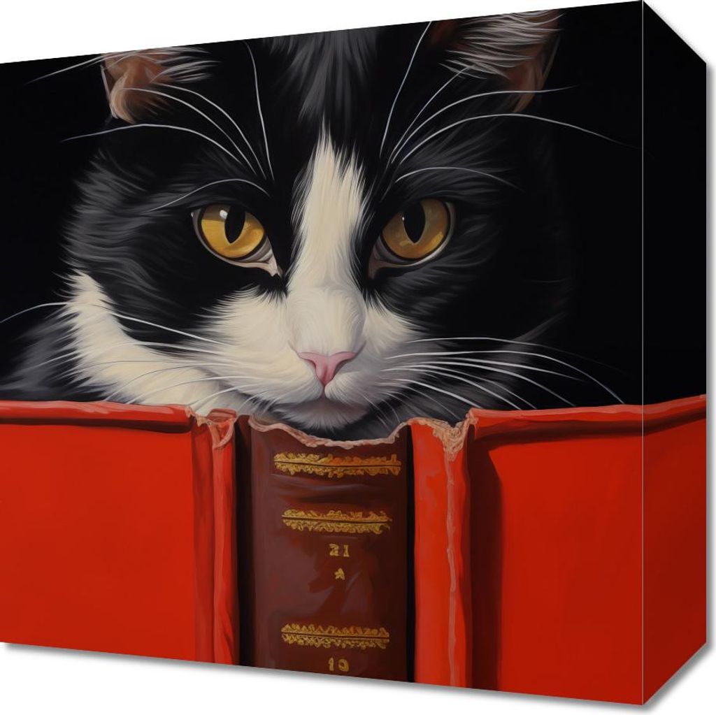 Bild 30x30cm Katzen Schüler