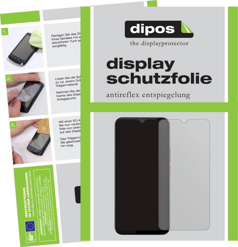 2x Schutzfolie für Gigaset GS5 matt Displayschutzfolie Folie Display Schutz dipos