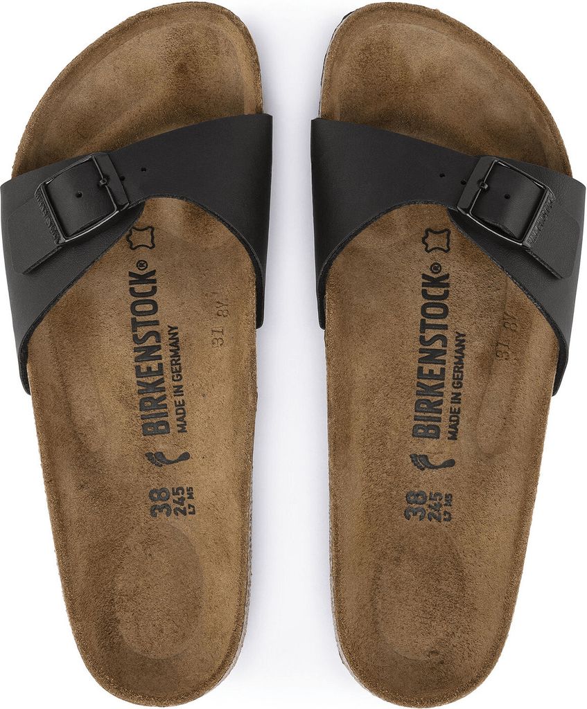 Birkenstock Madrid Birko-Flor schwarz schmale Weite Gr. 39 Produktbild 101