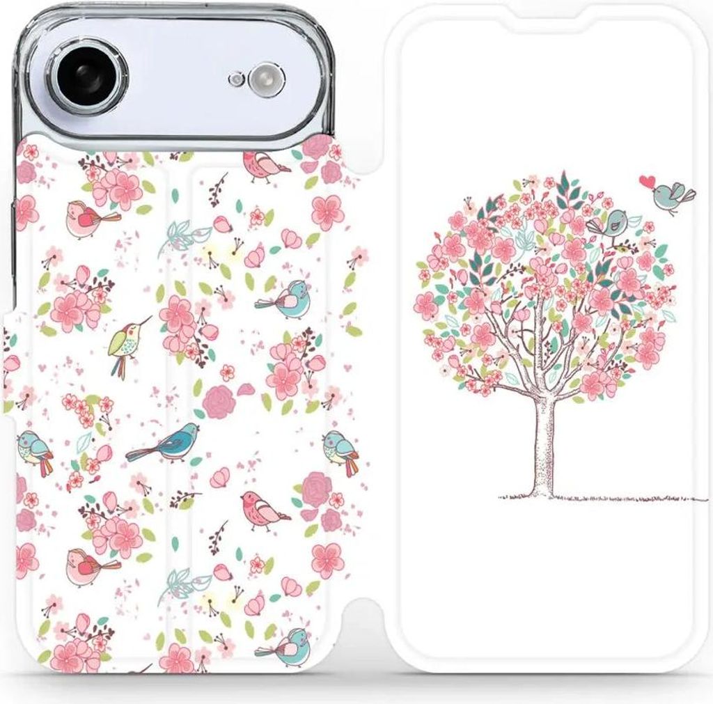 Handyhülle mit klappe für iPhone Air, Mobiwear Book, Rosa Hain