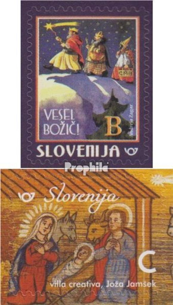 Briefmarken Slowenien 2018 Mi 1336-1337 (kompl.Ausg.) postfrisch Weihnachten