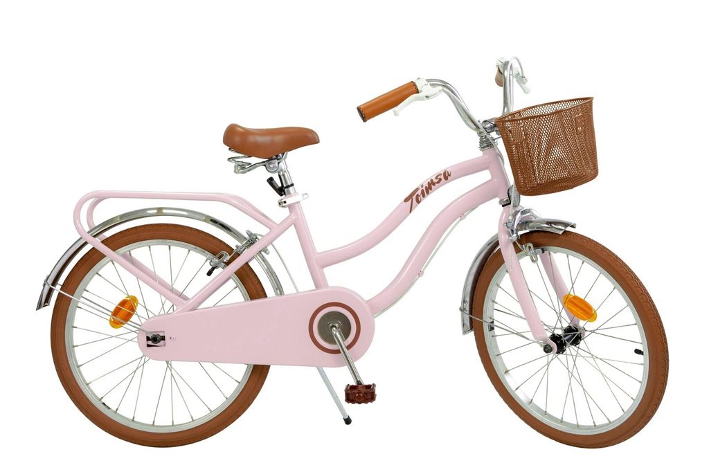 Dětské kolo 20" Vintage Pink pro dívky s košíkem a nosičem Obrázek produktu 