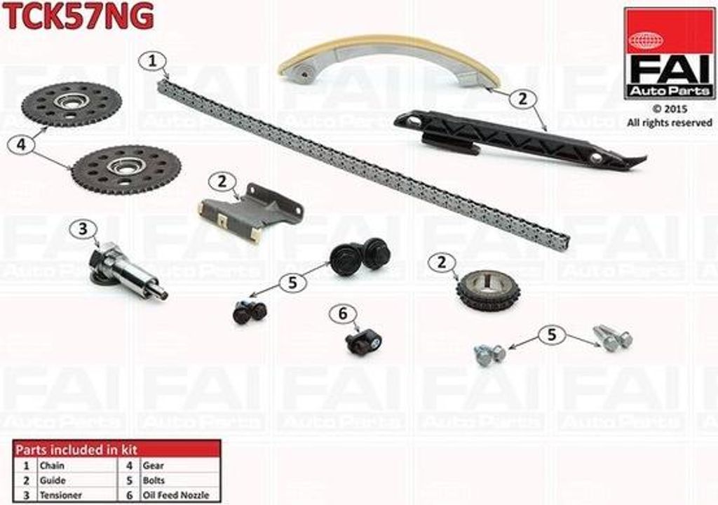 FAI AutoParts TCK57NG Steuerkettensatz Steuerkette für OPEL Vectra C Caravan (Z02) Vectra C Limousine (Z02) Signum CC (Z03) Vectra C CC (Z02)