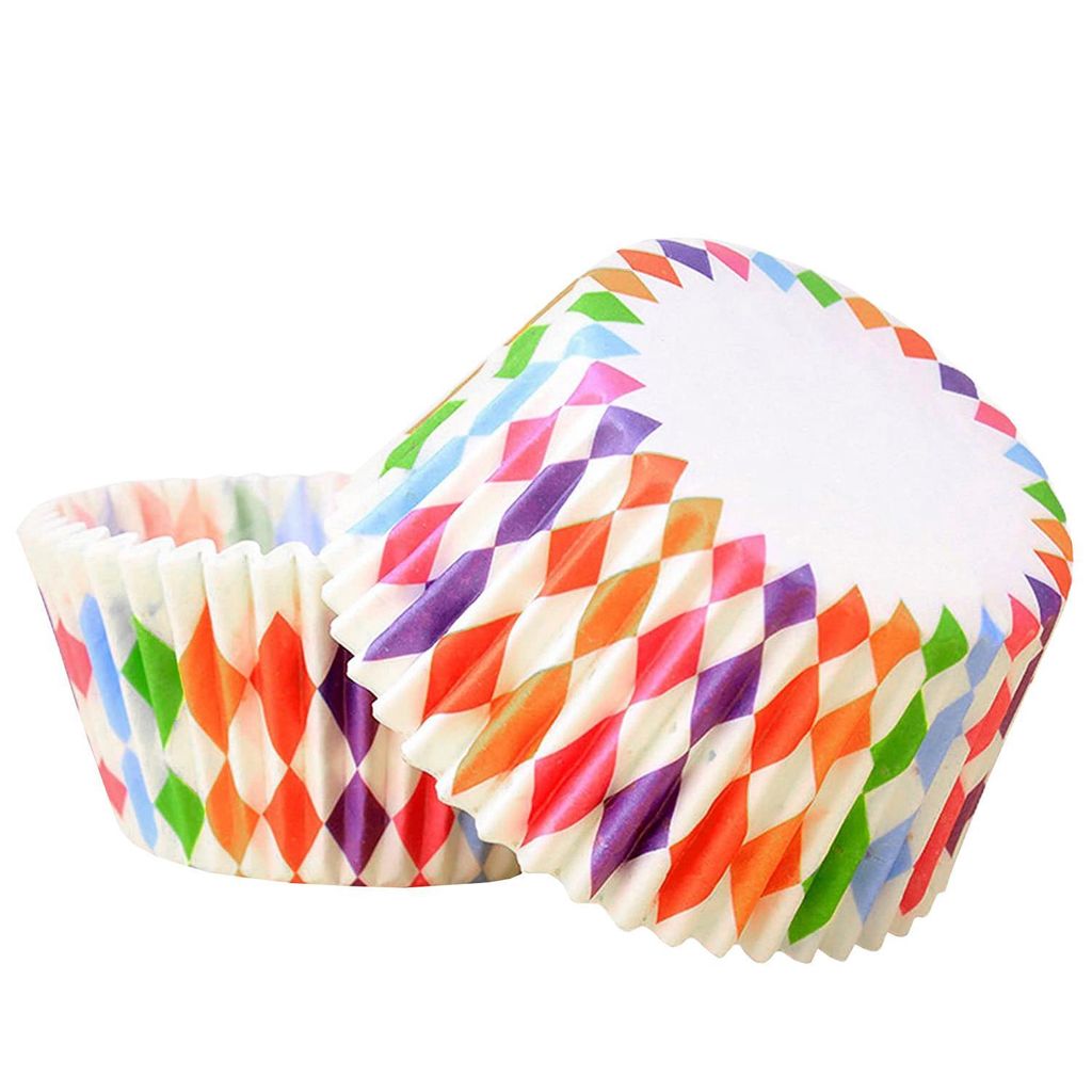 100x bunte Muffinformen