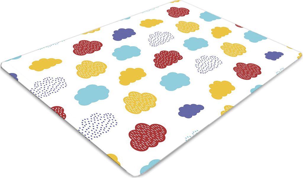 Stuhlunterlage Bürostuhlunterlage 120 cm x 90 cm Bodenmatte Bürostuhlunterlage - Bunte Wolken