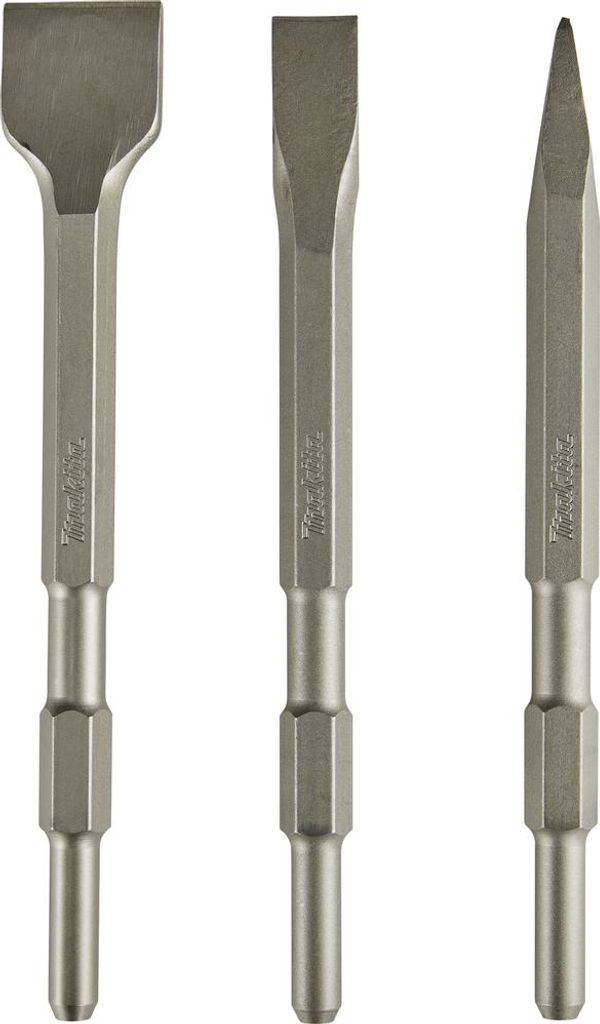MAKITA Meißelset HEX 17 mm: Breekbeitel 255 mm, platbeitel Productafbeelding 