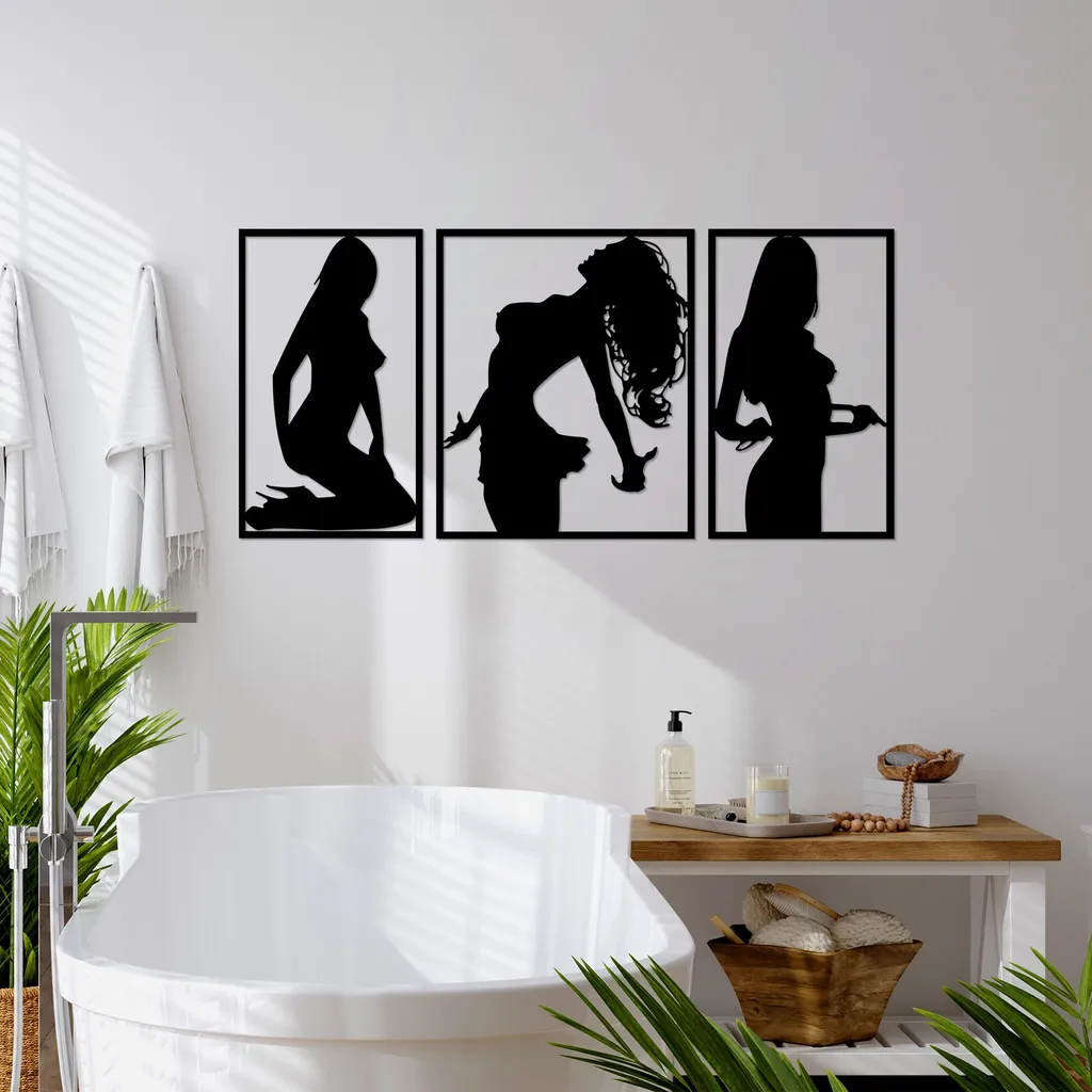 Accessorio Decorativo Metallo Wallity Good Bad Sexy - 100% Acciaio Nero