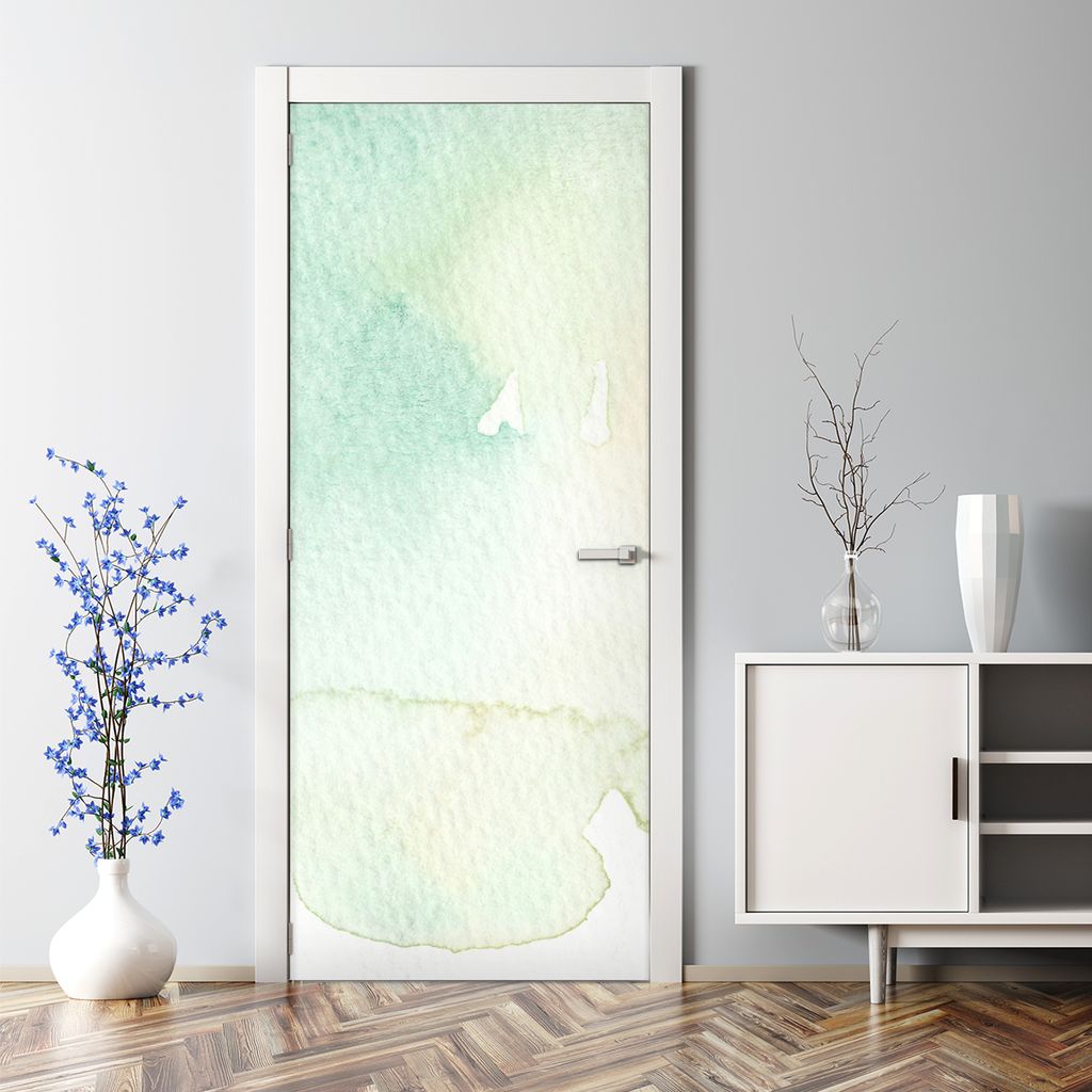 Dekorative Türposter Klebefolie selbstklebend Wandaufkleber Pastell Abstraktion 77 x 200 cm