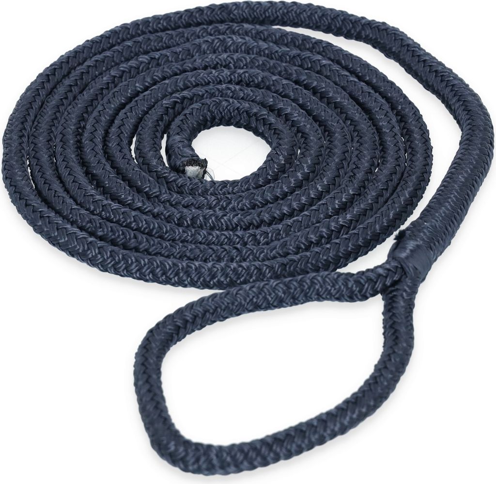 Festmacherleine mit Auge Ø8mm, 2m Länge, aus schwimmfähigem Polyester, uv-beständig
