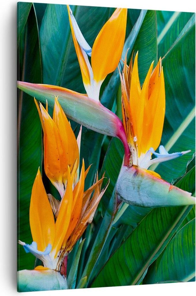 Bild auf Leinwand - Leinwandbild - Einteilig - Himmlisch Vogel Blume - 70x100cm - Wand Bild - Wanddeko - Wandbilder - Leinwanddruck - Wanddekoratio...