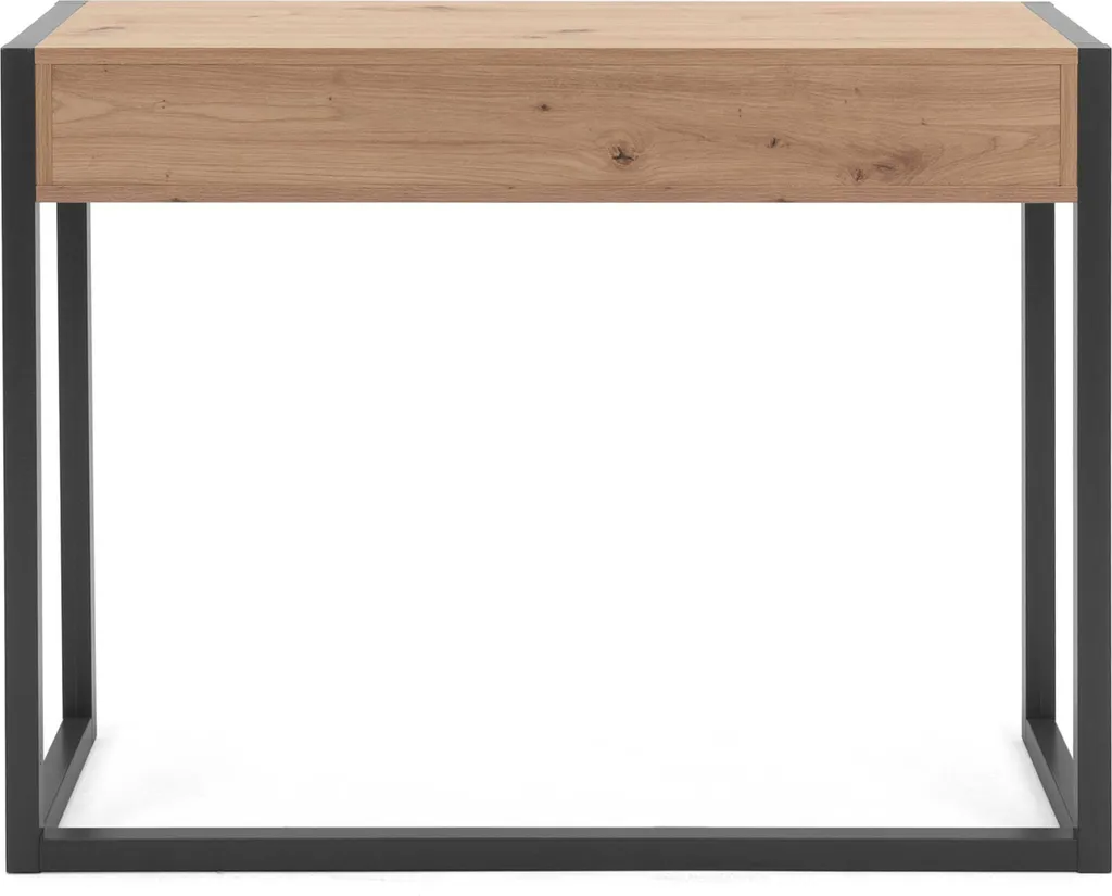 Table d'appoint Console Denver Artisan Oak et Anthracite Style Industriel - 9