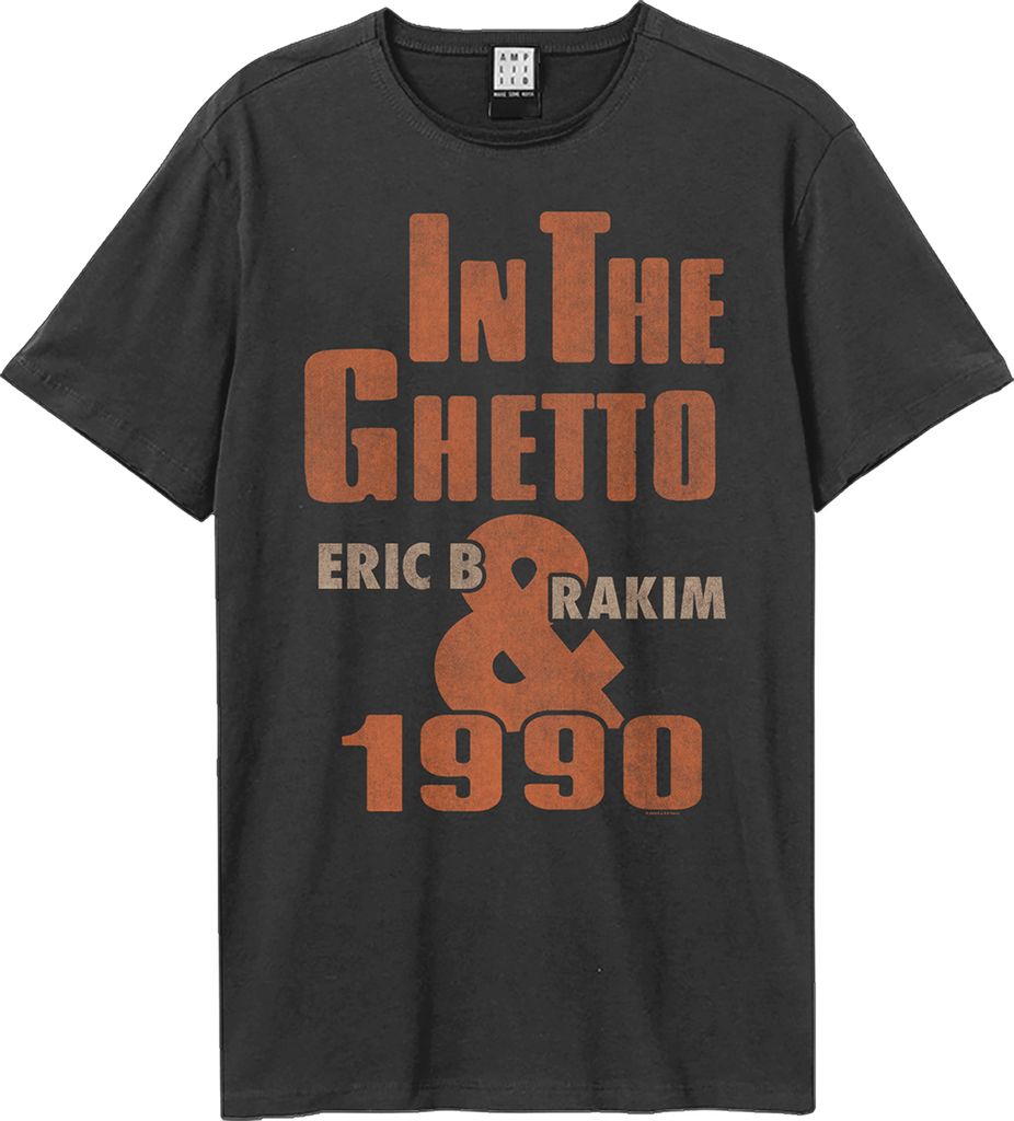 Amplified - "In The Ghetto" T-Shirt für Herren/Damen Uni GD2044 (XXL) (Holzkohle)