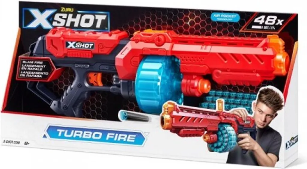 Jouet lance-flèches EXCEL-Turbo et set de 48 projectiles de sport