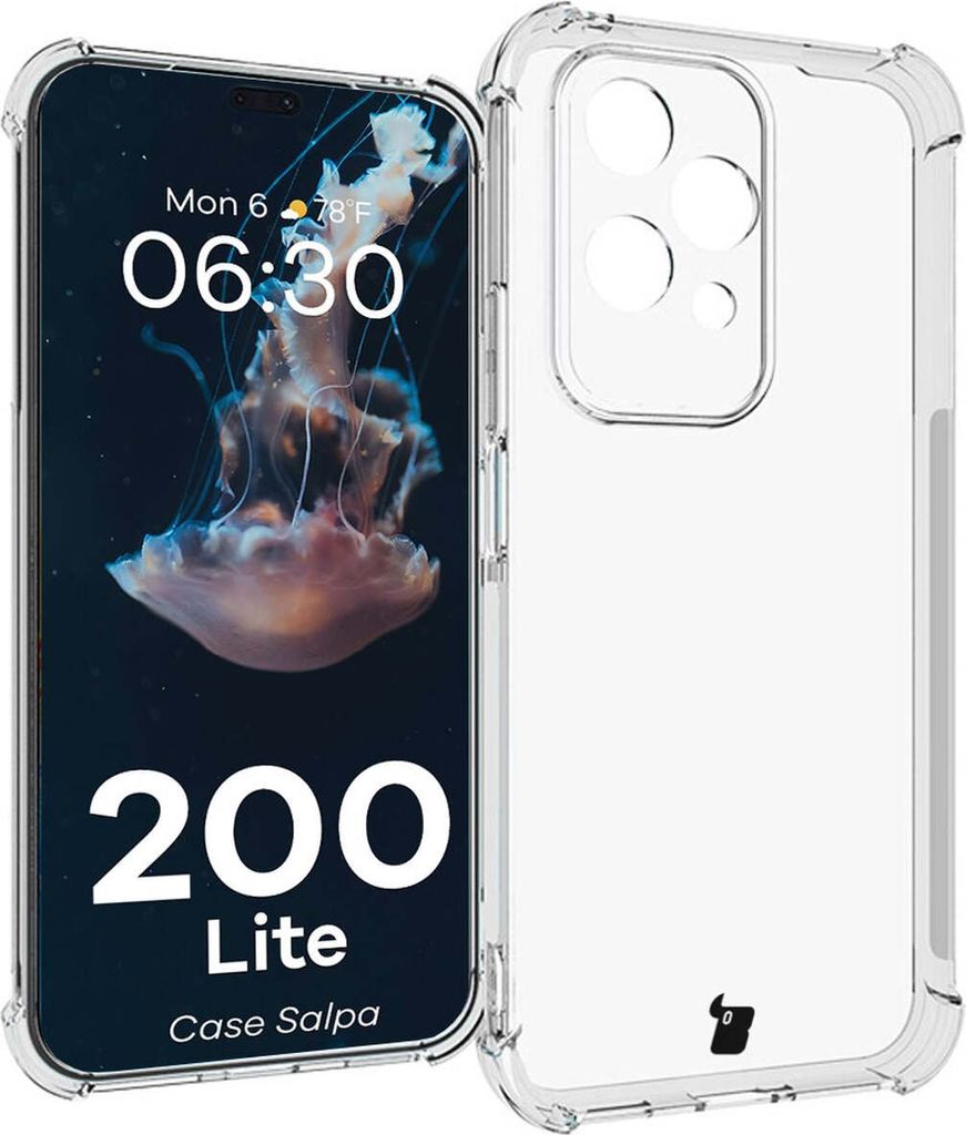 Elastyczne etui Bizon Case Salpa do Honor 200 Lite, przezroczyste
