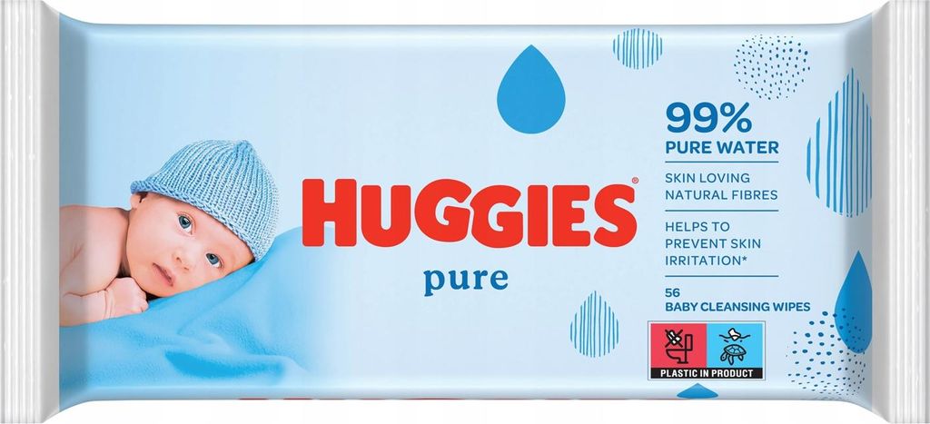 Huggies Pure Salviette per bambini idratanti al profumo di Immagine del prodotto 