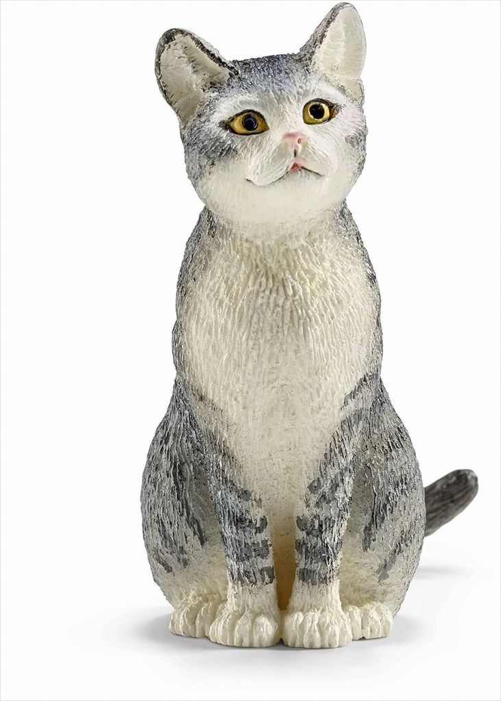 Schleich 13771 - Katze - sitzend, Tier Spielfigur Produktbild 