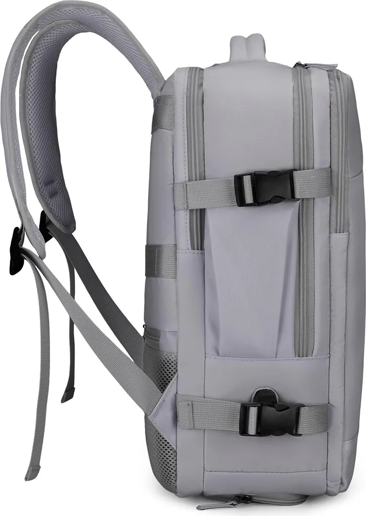 Sac à dos bagage à main 40L extensible avec compartiment chaussures noir - 2