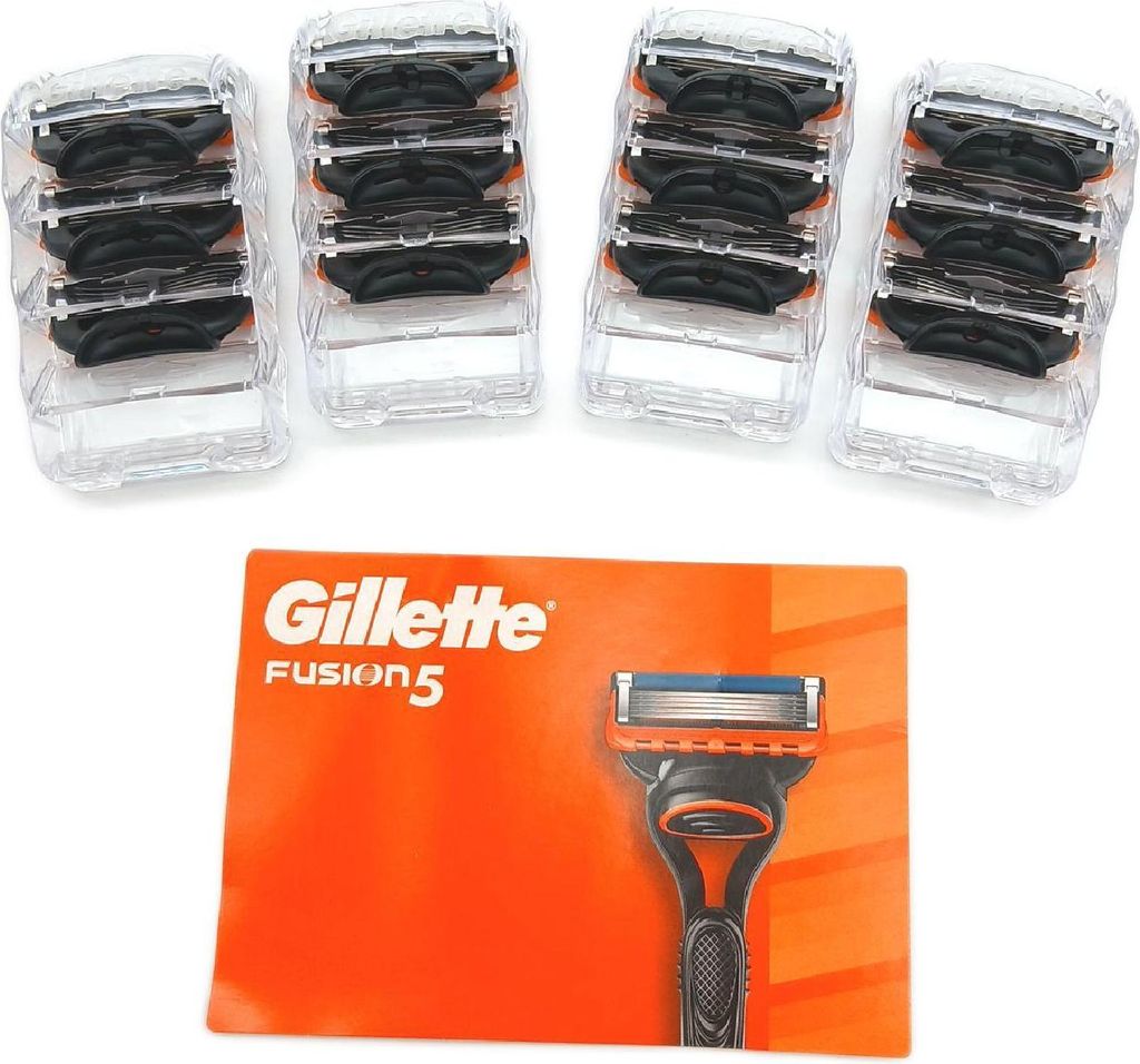 Gillette Ersatzrasierklingen Rasur Zubehör Fusion5 12 Stück Schmierstreifen für optimale Pflege