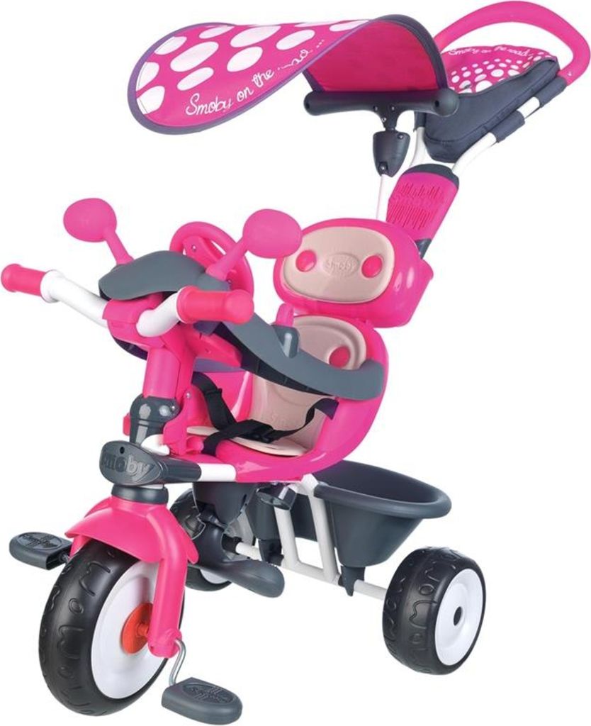 Smoby 740600 Baby Driver Comfort Dreirad mit Dach,