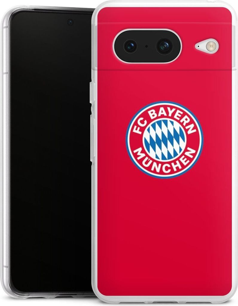 DeinDesign Handyhülle für Google Pixel 8 Silikon Hülle Case Smartphone Schutzhülle FC Bayern München FCB Logo