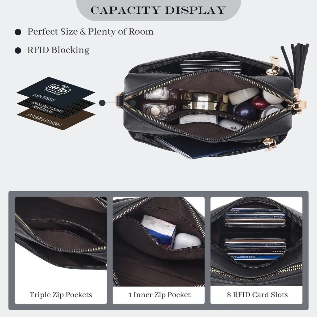Borsa Trapuntata Regolabile Borsa A Tracolla Per Cellulare OrcOw In Pelle PU - Piccola, Multifunzionale, Con Tracolla Regolabile Borsa Piccola Multifunzionale