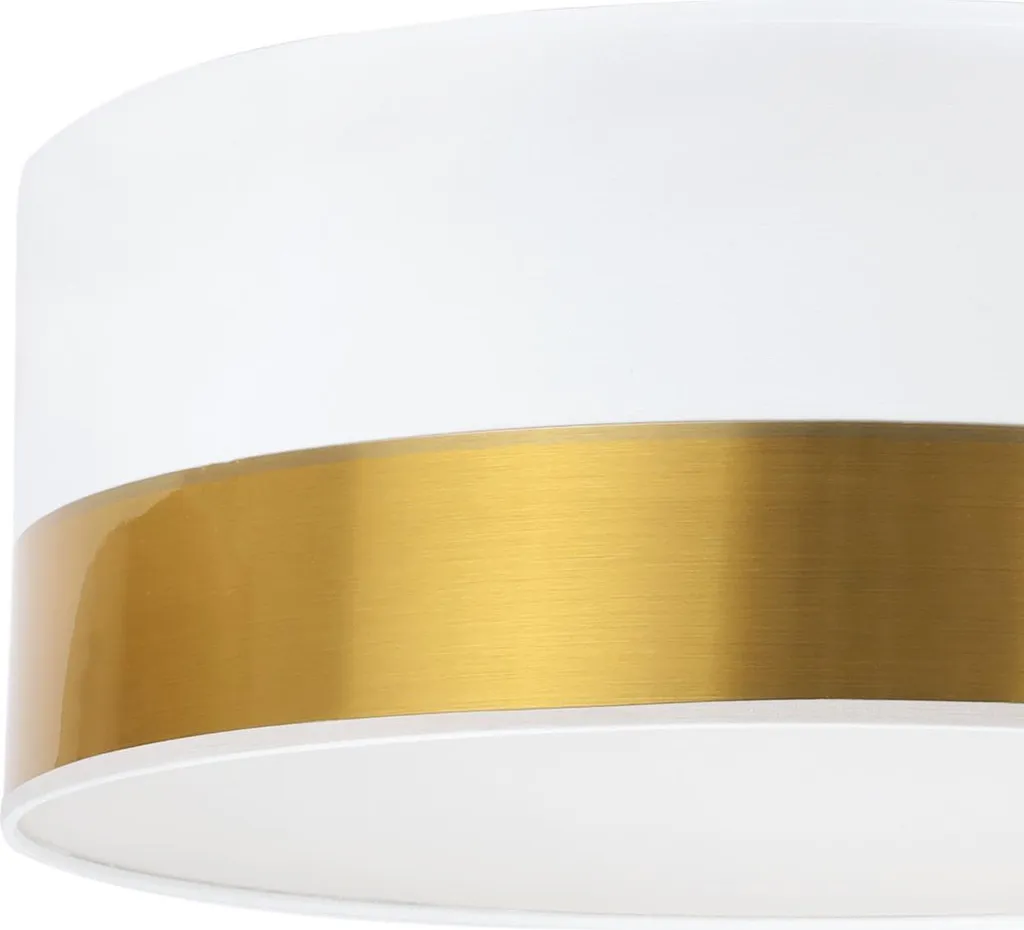Plafonnier Elegance Plexiglas Blanc et Or 40cm E27 pour Salon Chic - 6