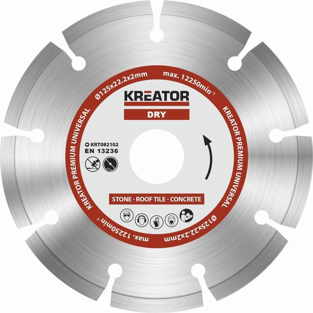 125 mm diamantový řezný kotouč ø 125 x 22,2 x 2 mm beton Obrázek produktu 