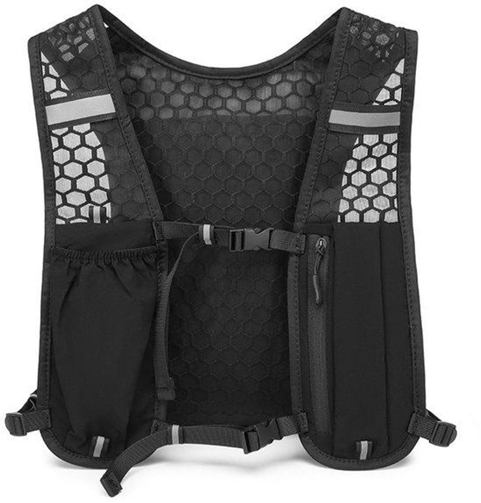 Reflexhydratationsweste, verstellbare, reflektierende, tragbare Rucksack für Männer und Frauen, für Marathon, Mountainbike, Fahrrad, Wandern und...