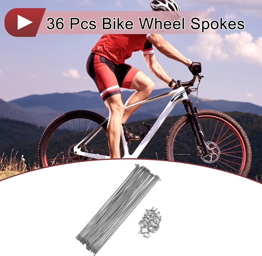 36 Set 12G Fahrradspeichen 251mm Fahrradfelgenspeichen 45 Produktbild 
