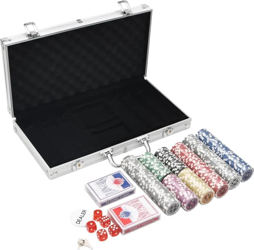 Kit de poker 300 jetons 11,5 g idéal pour organiser vos tournois