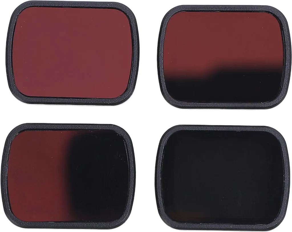 Lot de 4 Filtres Polarisants ND PL pour Objectif Flip Drone avec Cadre