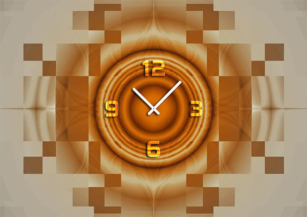 Dixtime 6003 Orologio Parete 35x50cm Alluminio Dibond Silenzioso