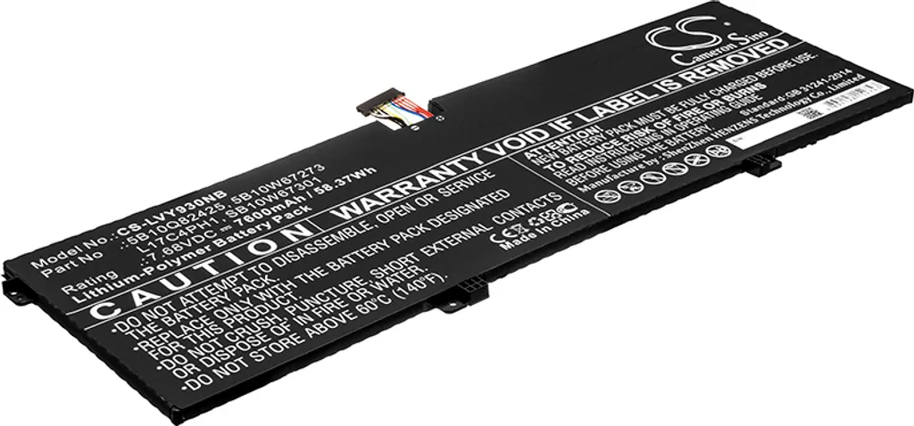 Batteria TECHTEK per Lenovo Yoga C930 13IKB 81C4 | 58Wh Alta Durata