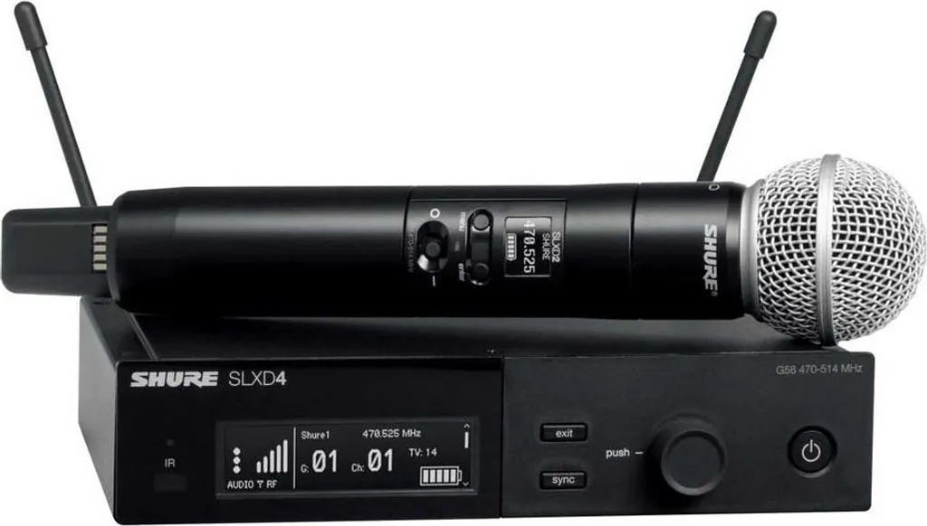 Microphone émetteur Shure SLXD2/SM58-G59 pour système sans fil numérique