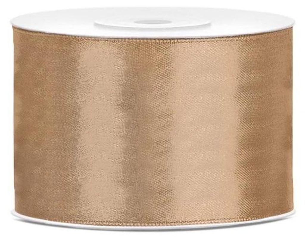 Band Satinband GOLD Dekoband Ornament Hochzeit 50mm 25m