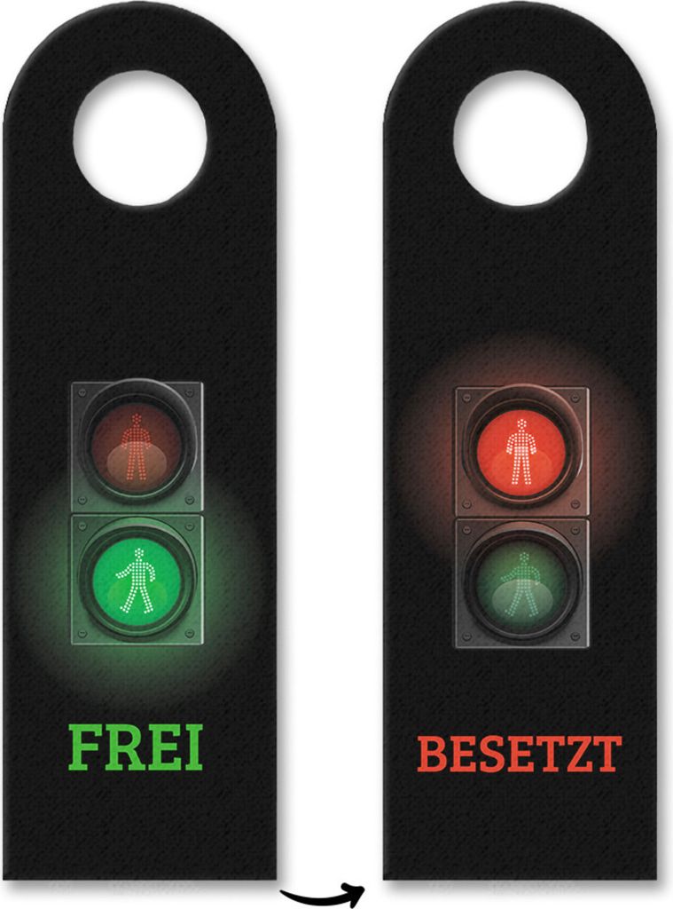 3x Frei - Besetzt Türhänger Türanhänger Türschild Schild an der Türklinke