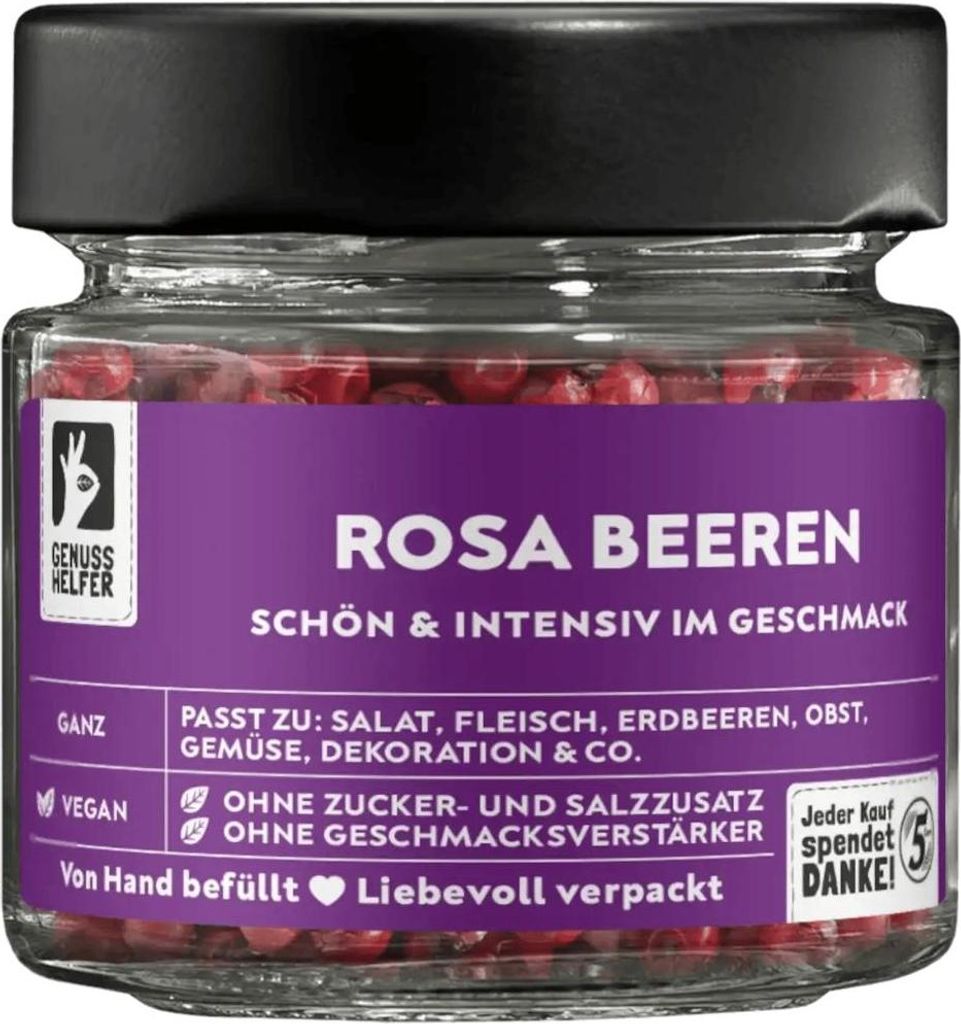 Pfeffer rot, ganz, Pfefferbeere rosa, leicht pikant, Produktbild 
