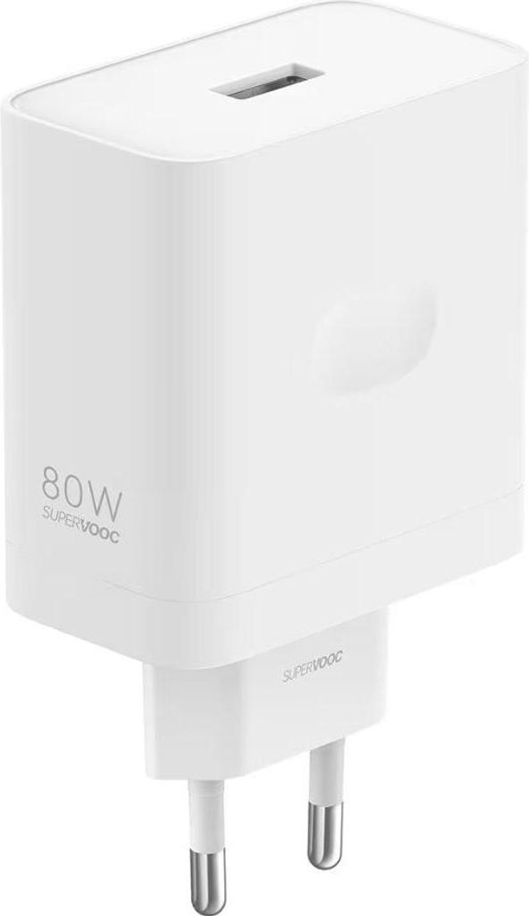 OPPO SUPERVOOC 80-W-Wandladegerät mit USB Typ A, weiß Produktbild 
