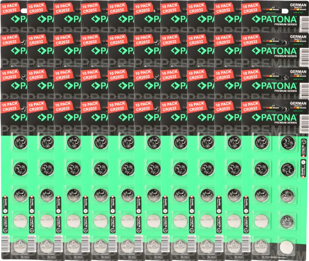PATONA Premium CR2032 Box 400: Energia infinita per la tua Smart Home