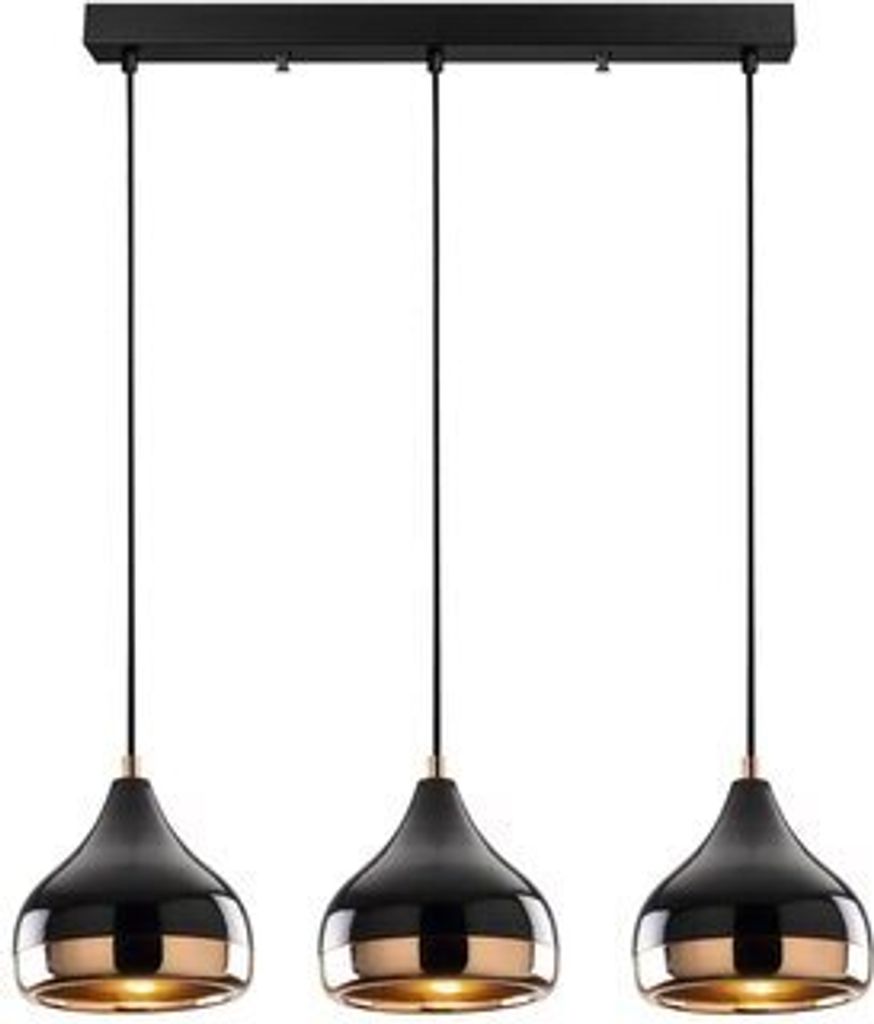 Opviq, Yıldo , 67 x 17 cm, Kronleuchter, Schwarz,Kupfer, Produktbild 11