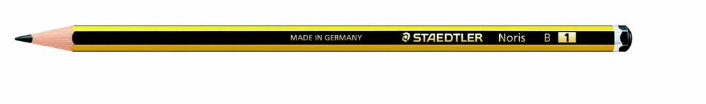 Staedtler Noris, B, Černá, Žlutá, PEFC, 2 mm, 12 kusů, Obrázek produktu 